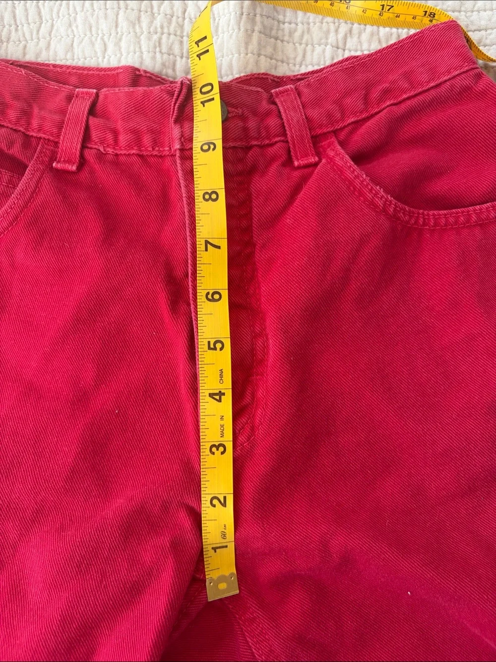 Red Denim Women’s Shorts - Unbranded